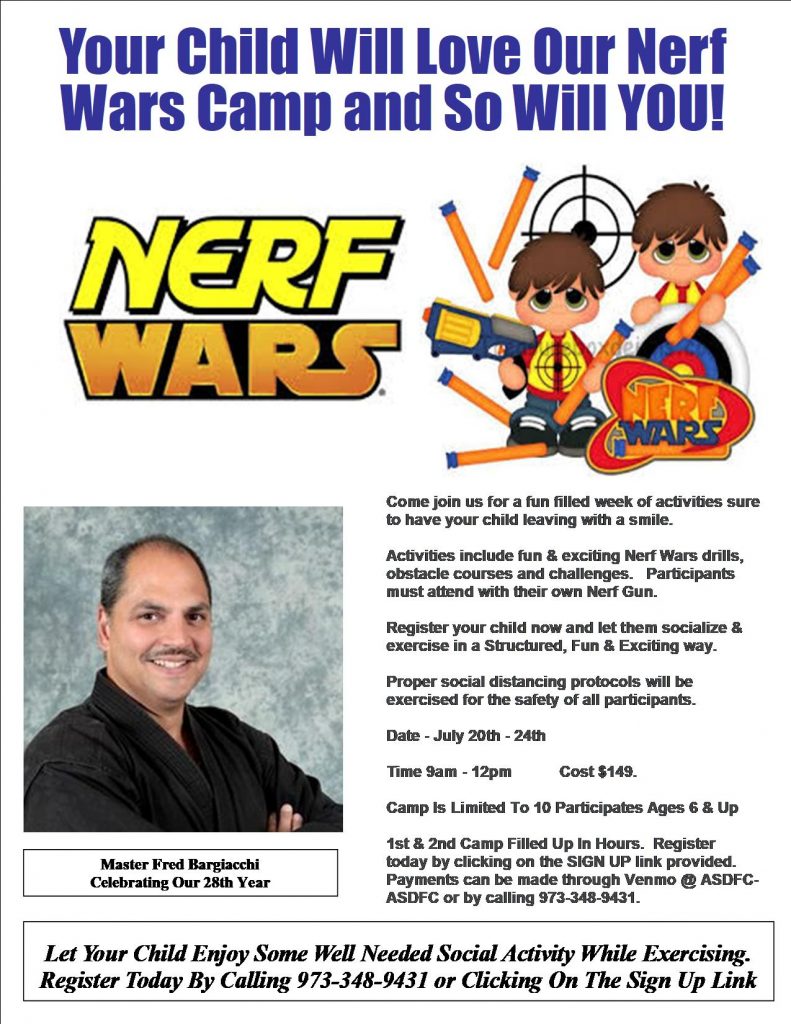 Asdfc Nerf Wars Summer Camp 2020 Jpeg American Self Defense Fitness Center