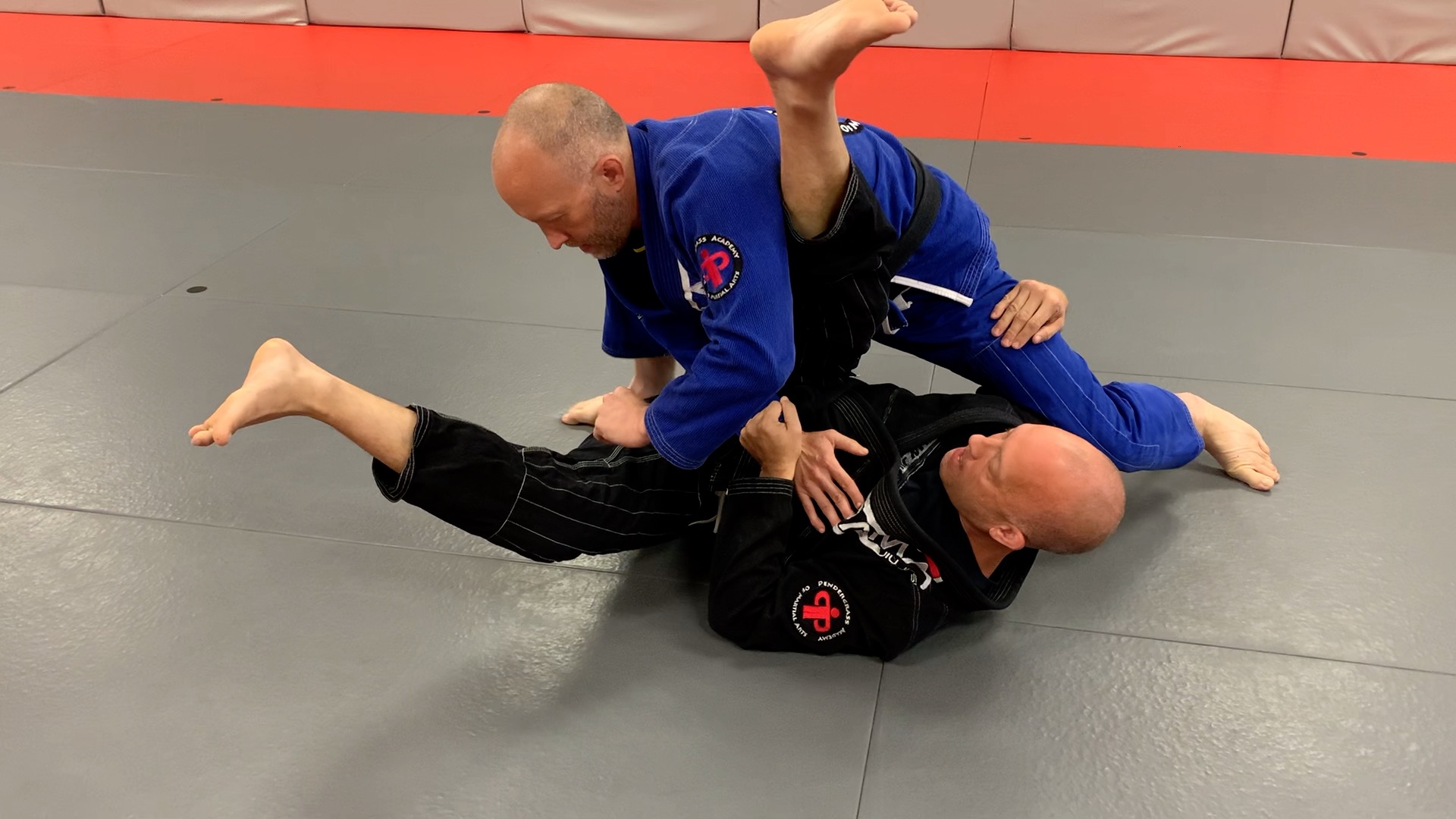 As you sweep, opponent posts his leg. Pendergrass Academy of Martial Arts