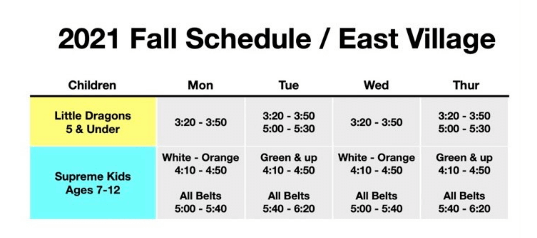 Junior's Martial Arts East Village Supreme Martial Arts