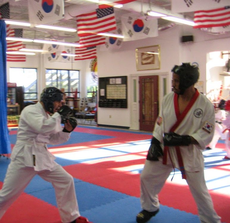 adults sparring American Family Martial Arts