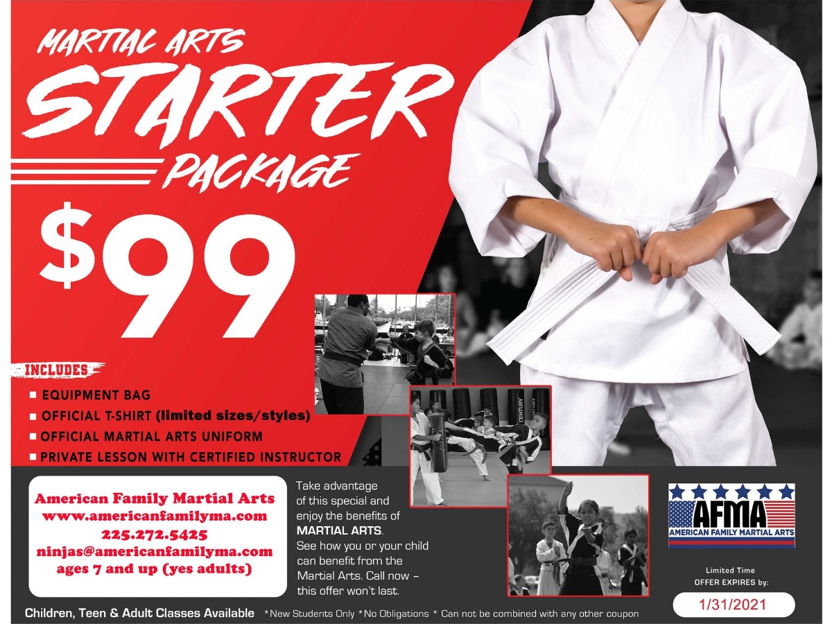 Self Discipline this month's life skill American Family Martial Arts